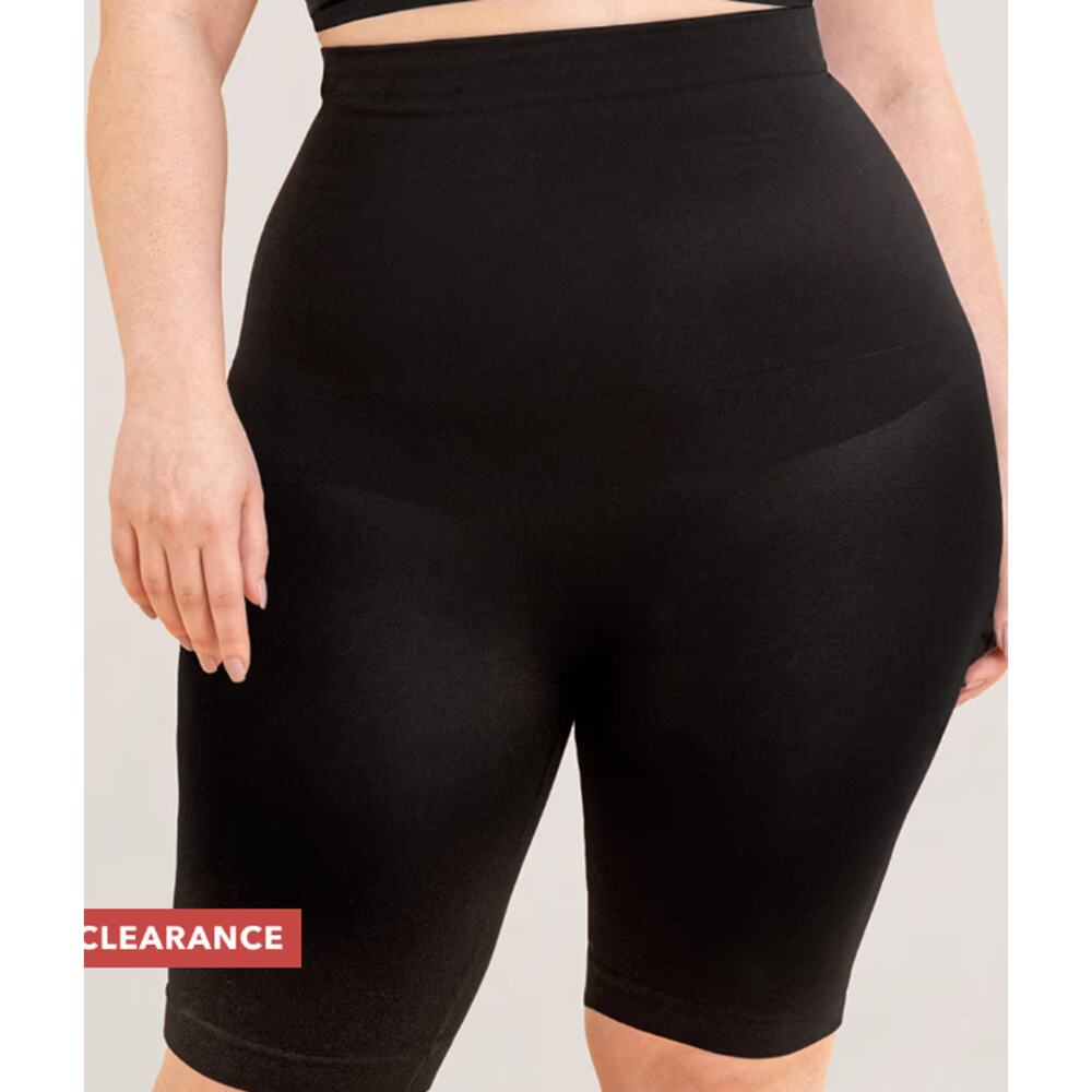Shapermint Empetua Black Medium Large High Waisted Shaper Shorts 55020 Shapewear